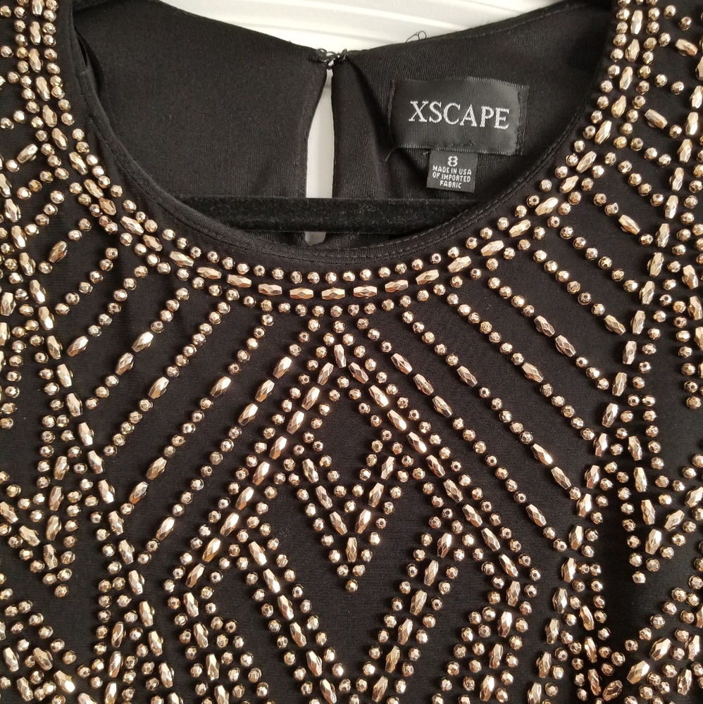 Xscape Beated Dress - Picture 3 of 5